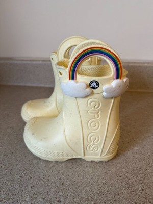 CROCS KIDS HANDLE IT RAINBOW RAIN BOOT Size C8