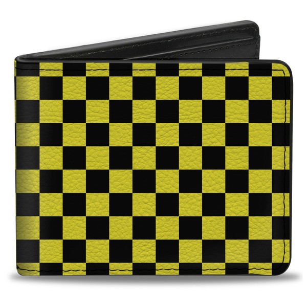 Bi-Fold Wallet Checker Black/Neon Yellow (Us Import)-image