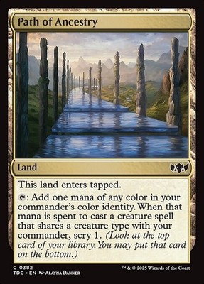Path of Ancestry Commander: Tarkir: Dragonstorm Magic The Gathering MTG