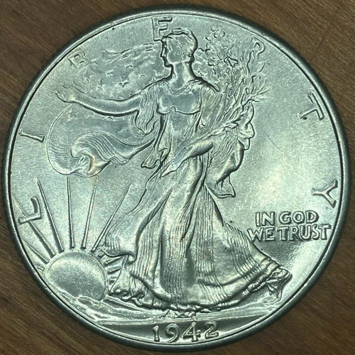 1942 Liberty Walking Half Dollar — photo from the most recent tracked eBay sale