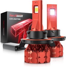 Torchbeam H13/9008 LED Light Bulbs 110W 68000LM Pair 6500K Cool White Dual Beam