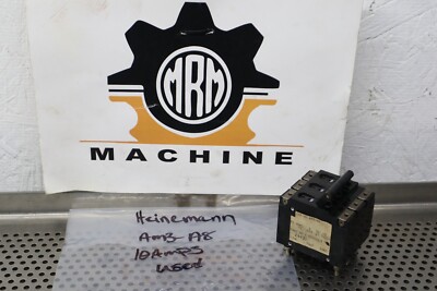 Heinemann AM3-A8 10A Circuit Breaker 3-Pole Used With Warranty See All Pictures