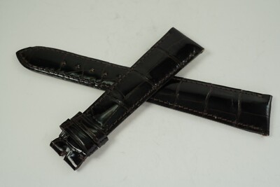 PATEK PHILIPPE BROWN 20 MM w/ 16 MM BUCKLE ALLIGATOR STRAP N.O.S. DATES 2015