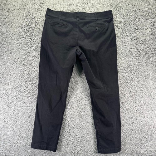 Lee Chino Pants Mens 40x32 Black Extreme Motion MVP Relaxed Cotton Stretch - Picture 4 of 10