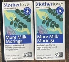 2-MotherLove MORE MILK MORINGA  60 Capsules Each Box 120 Total
