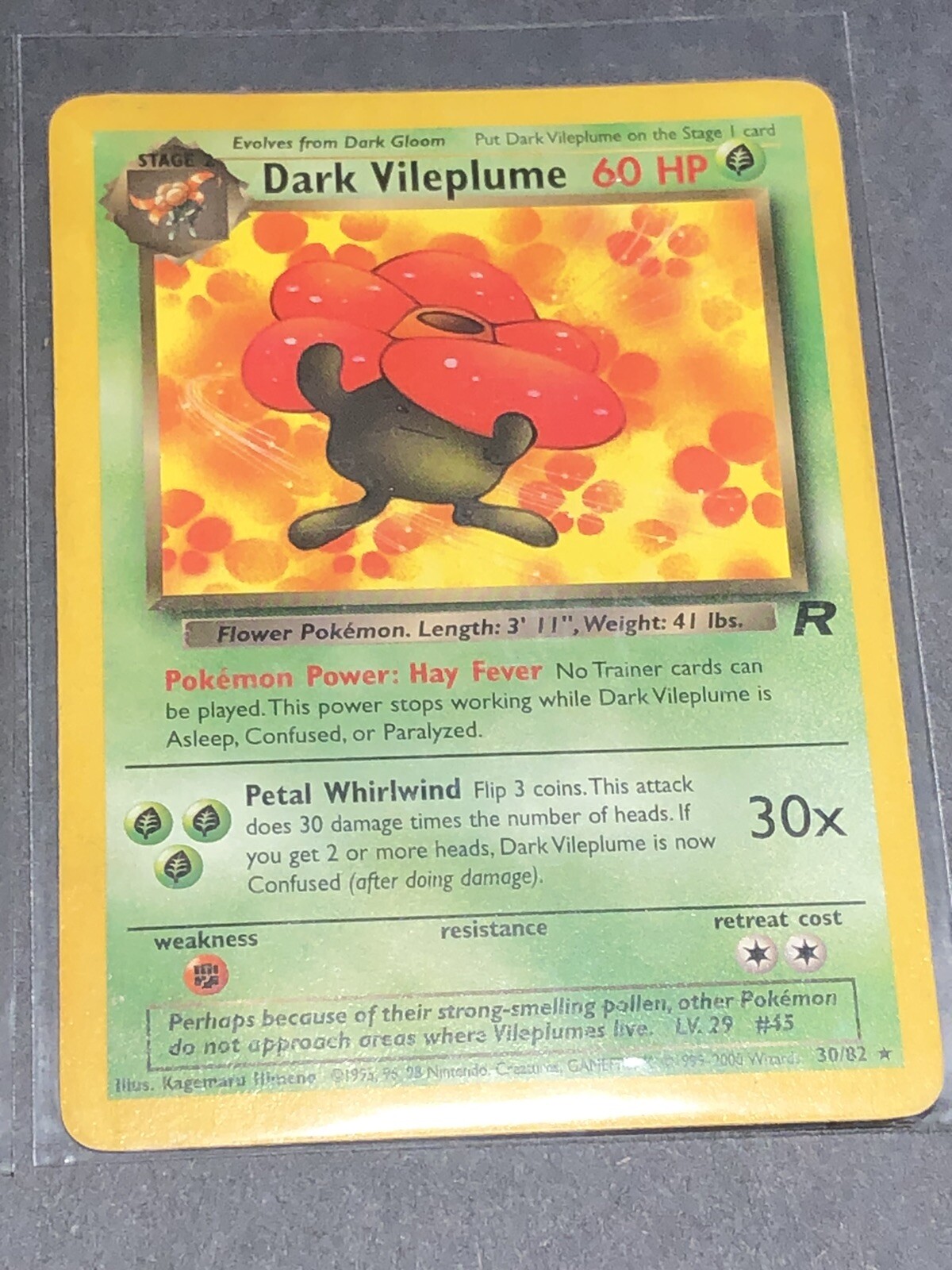 HP Hitmonchan 7 Dark Vileplume 30 Vintage Pokemon Tcg Cards Lot Many