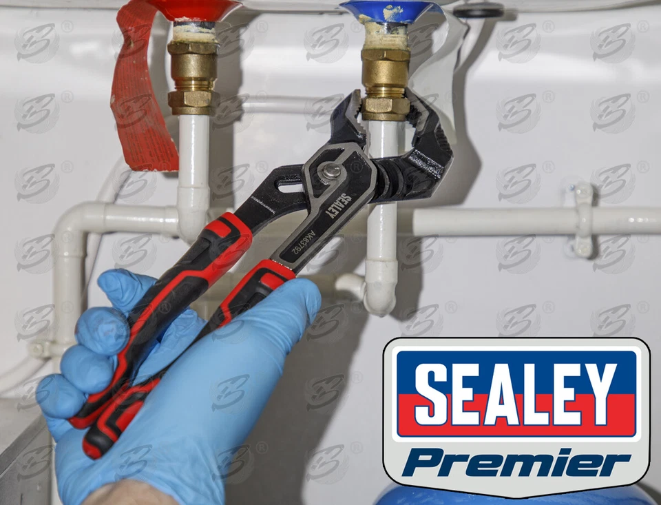 SEALEY Pliers Set 4pcs High Leverage Plier Set Cutters Combi Long Nose Plier Set - Image 3 of 4