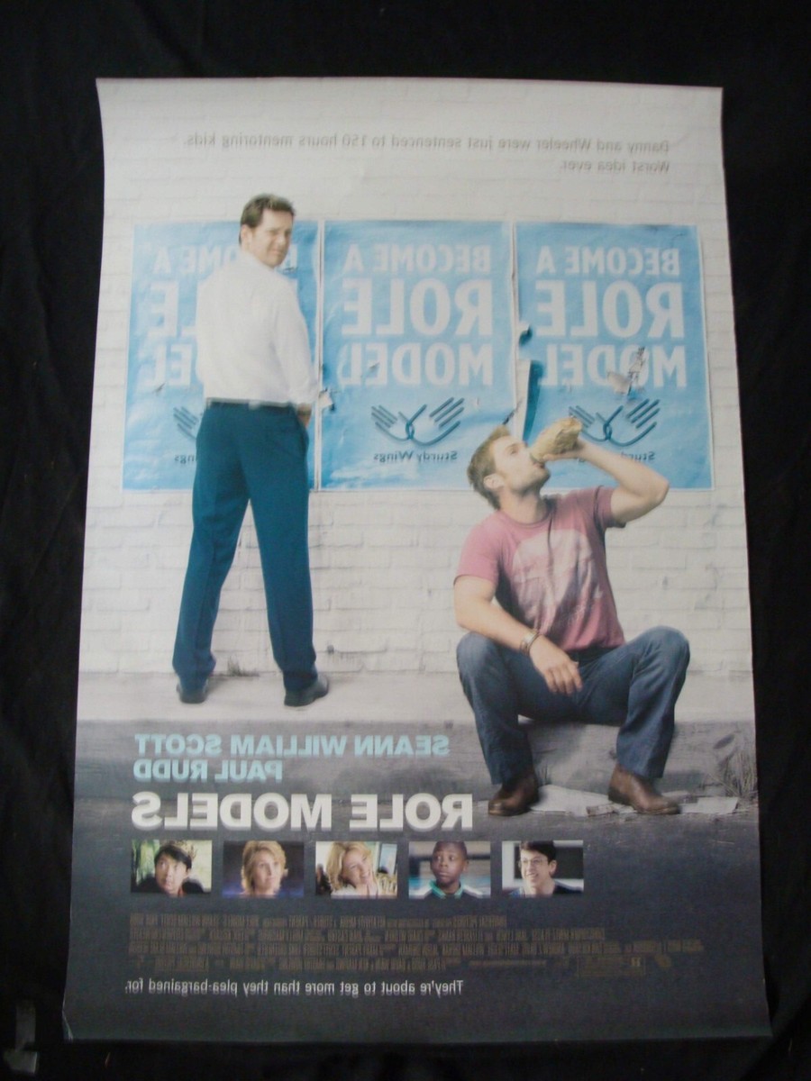 ROLL MODELS movie poster PAUL RUDD SEAN WILLIAMS SCOTT Original DS