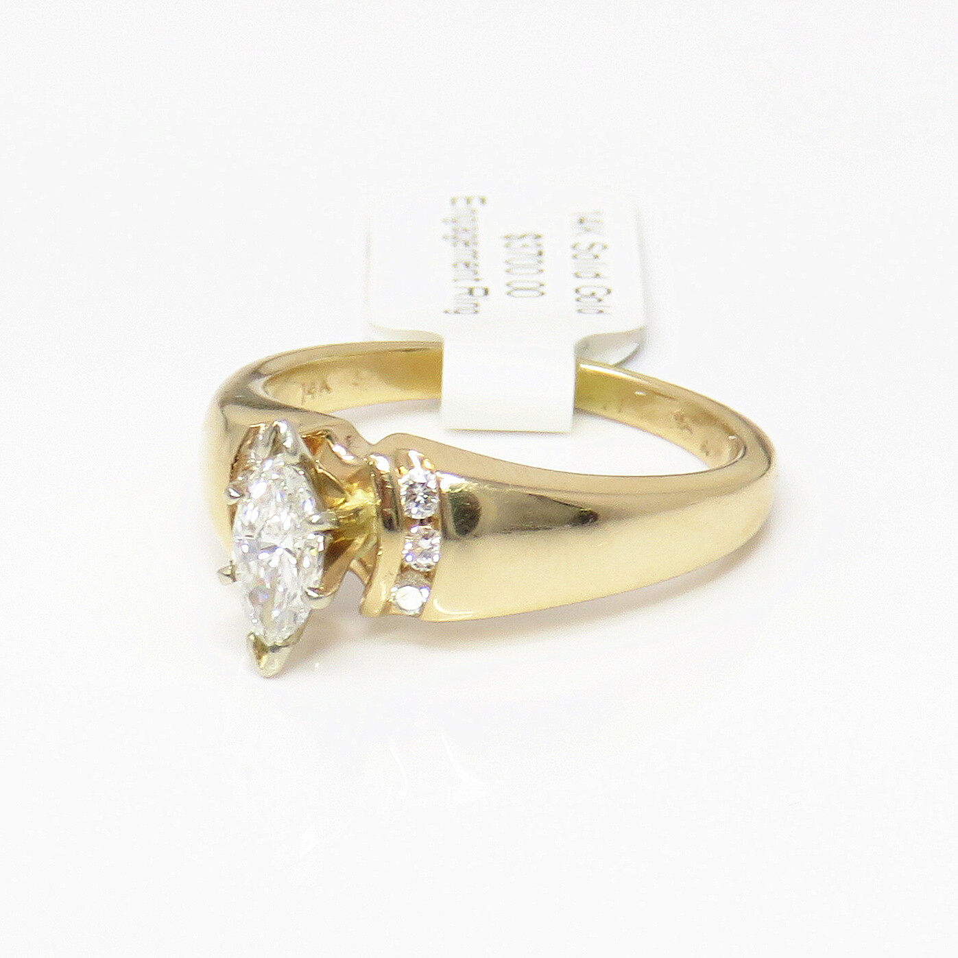 NYJEWEL 14k Yellow Gold 0.6ct Diamond Ring - image 3