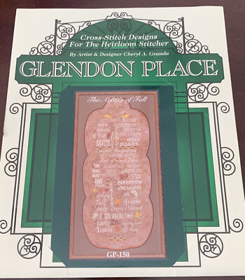 Glendon Place ABC s of Fall GP-150 Crosstitch Pattern Chart