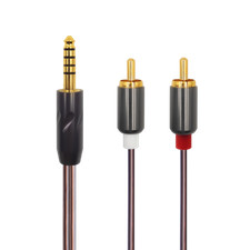 6N OCC 4.4mm Balanced To 2 RCA Audio Cable For DAC/Amplifier/Music Player