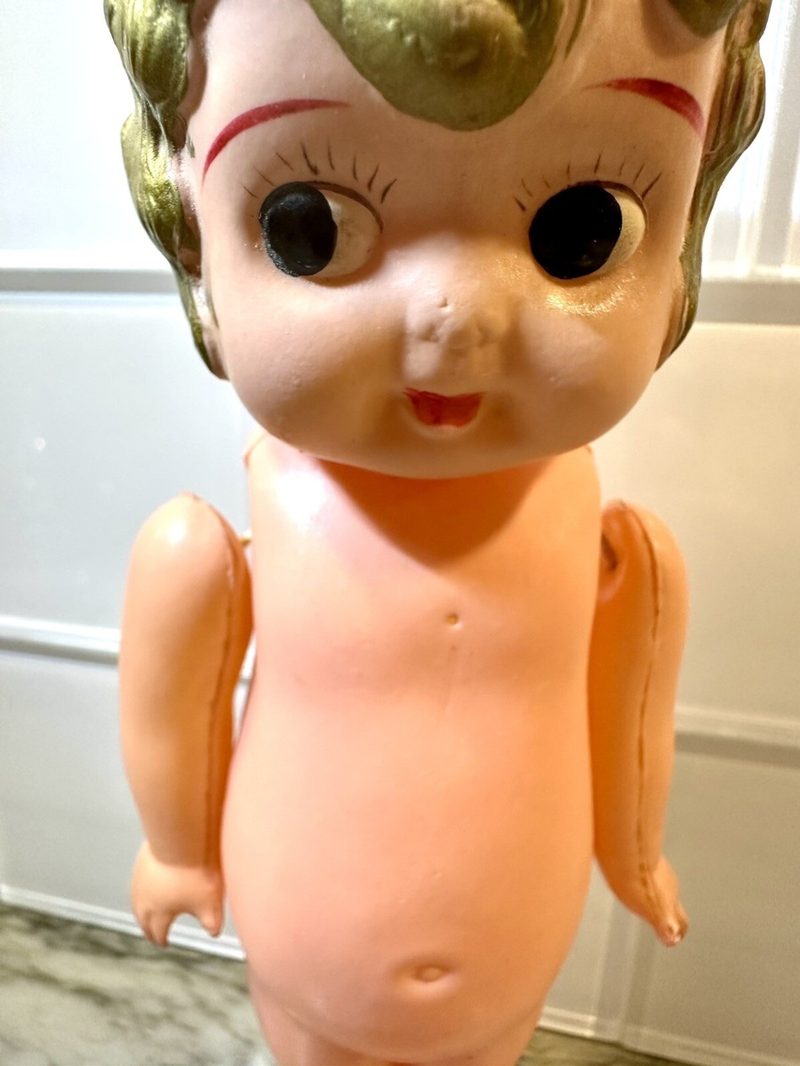 Adorable 1950s Celluloid Kewpie Doll Japan 8 inch Vintage Cupie