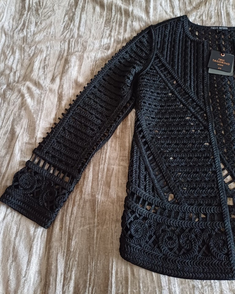 Next Ladies Tailoring Black Jacket Small Petite RRP £70 eBay