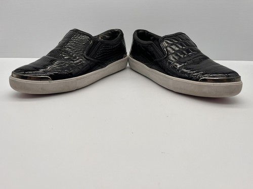Ted Baker Shoes Faux Alligator Skin Black Keziah Slip On Flats Womens Size US 8 - Picture 9 of 11