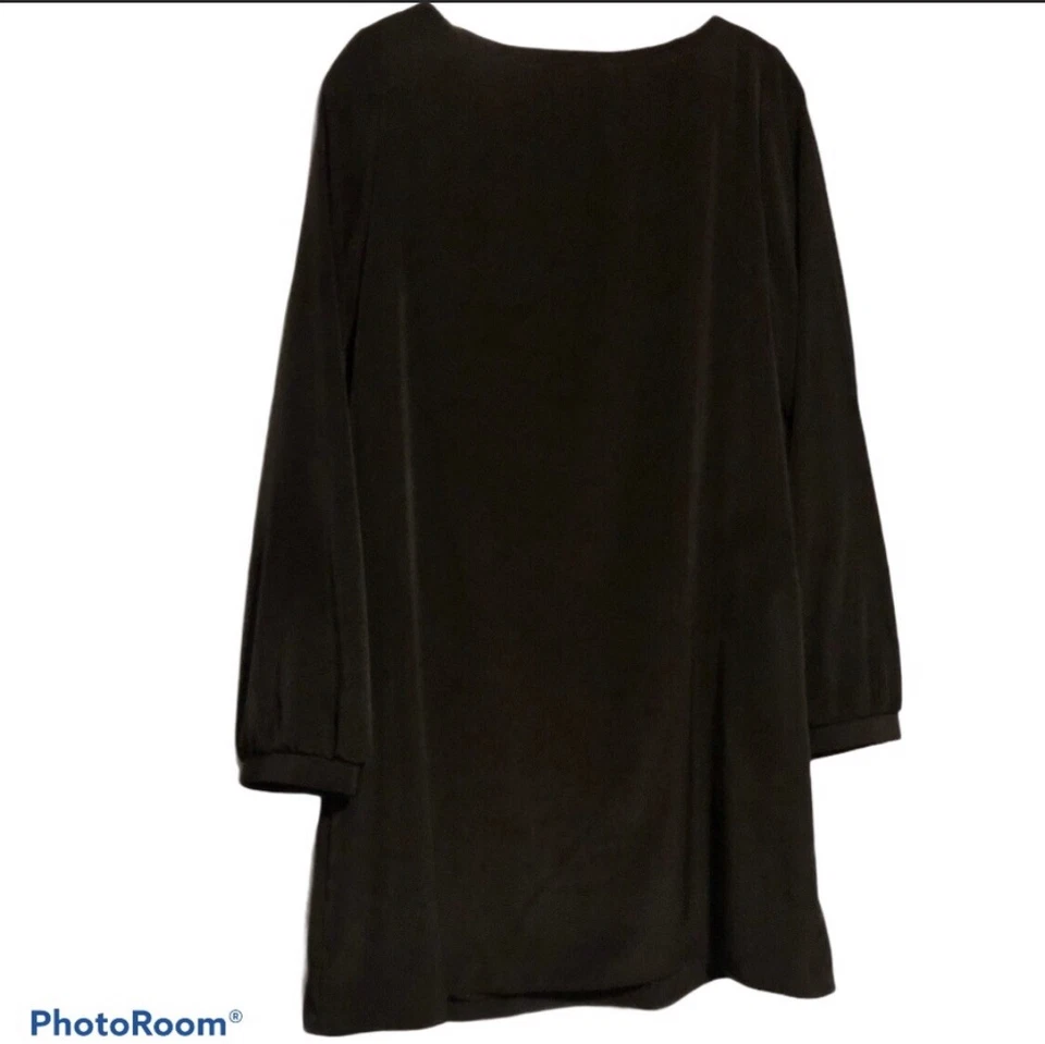 Honey Punch Sheath Little Black Dress Beaded Neckline Lined Womens Large - Image 2 of 4