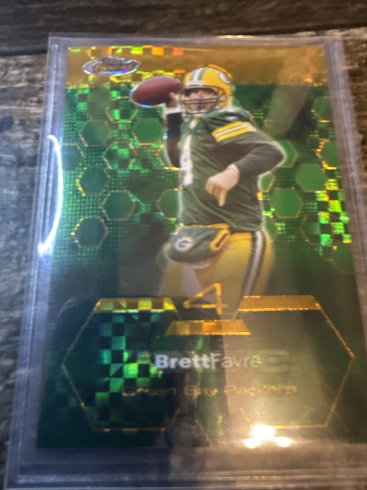 2003 Topps Finest - #3 Brett Favre Gold Xfractor