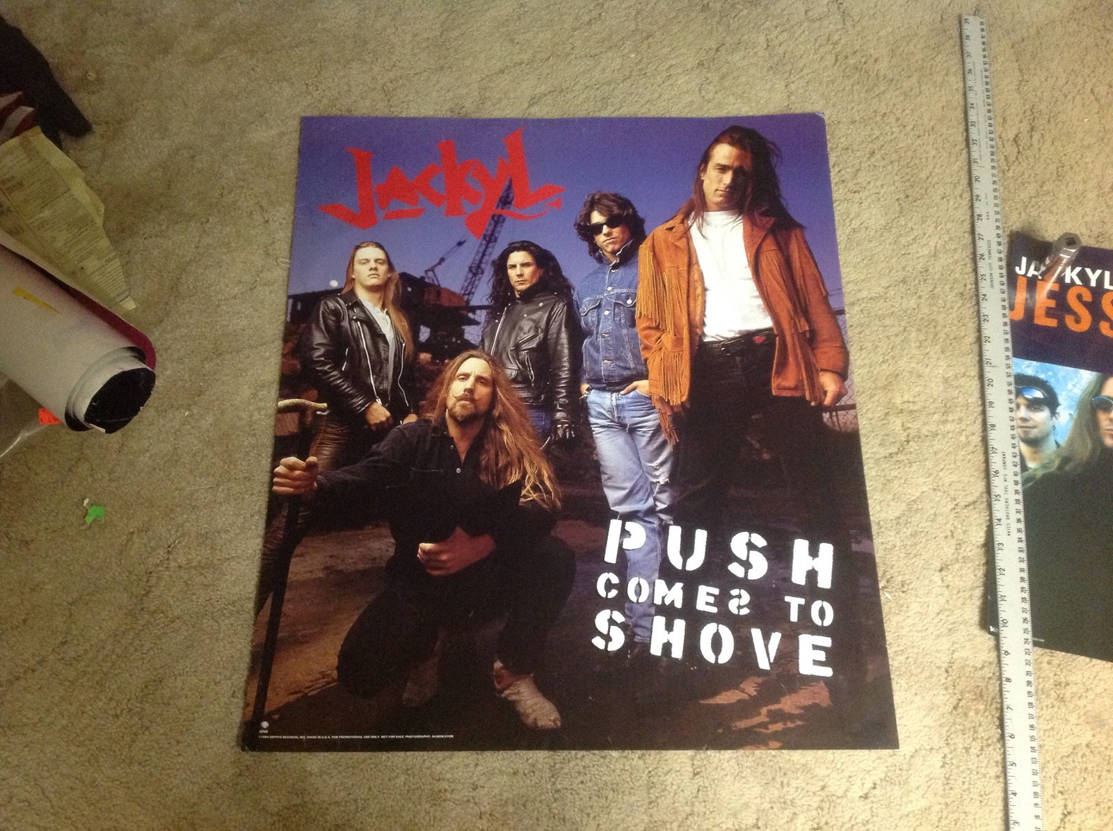 2 PROMO Poster JACKYL Jesse James Dupree. Full Throttle Saloon lp cd