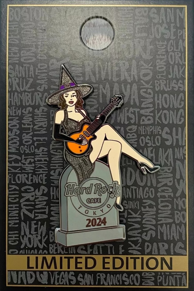 Hard Rock Cafe TOKYO 2024 Halloween Witch Girl Autumn Pin Badge