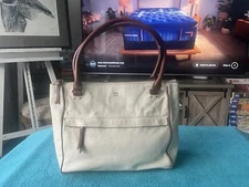 Kate Spade Grant Park Alida Shoulder Tote WKRU2640 in bone/dkrst Taupe