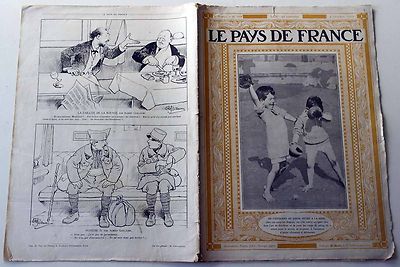 Le Pays de France Nr. 259- 1919: Man trainiert früh im Boxen