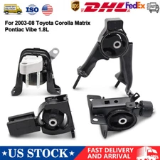 4PCS Engine & Trans Mount For 2003-2008 Toyota Corolla Matrix Pontiac Vibe 1.8L