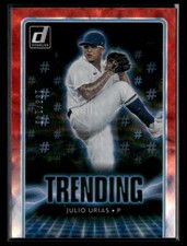2021 Donruss #TR7 Julio Urias Trending Red #/149
