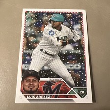 2023 Topps Holiday #H100 Luis Arraez Miami Marlins