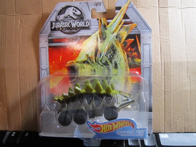 Stegosaurus #4/5 Jurassic World 2018 Hot Wheels Entertainment Character Cars