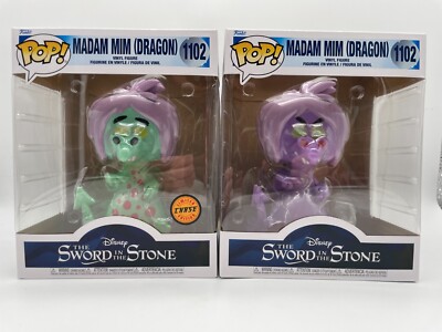 Funko Pop! Disney 1102 MADAM MIM (DRAGON) 6inch CHASE und COMMON NEU