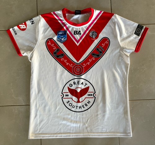 BA NSW Rugby League Eden Tigers RLFC St George Dragons Game Jersey Size XL