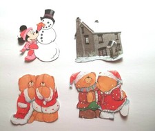 3D UPick Winter Fox House Disney Bear Holiday Scrapbook Card Embellishment