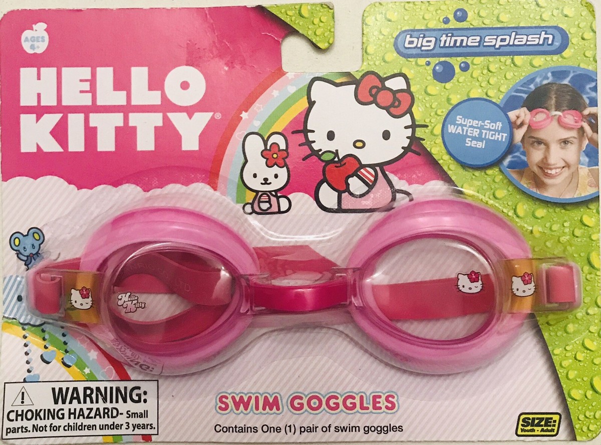 HELLO KITTY Swim Goggles Youth-Adult Water Fun Activity
