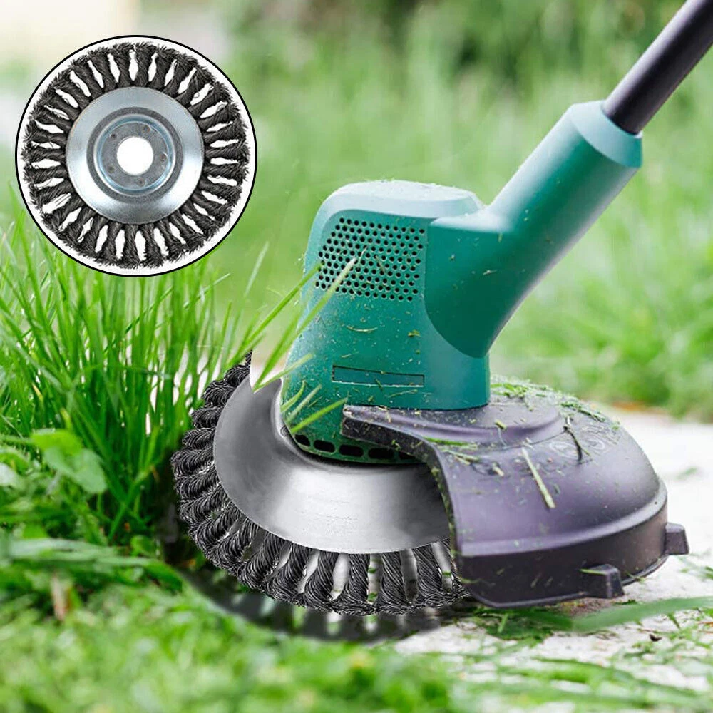 Garden weed brush lawn on sale mower