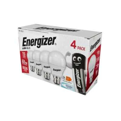 Energizer LED GLS 8.5W B22 (BC) 806lm 6,500K (Daylight), Pack of 4, S14062