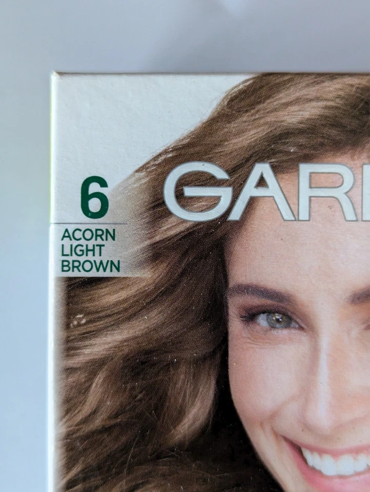 Garnier Nutrisse Permanent Hair Colour Dye ACORN LIGHT BROWN Shade 6 FREE Post - image 3 of 4