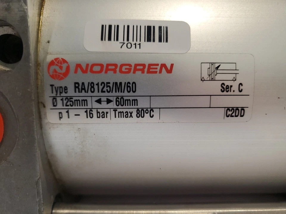CILINDRO NEUMÁTICO NORGREN RA/8125/M/60 Foto 3 de 4