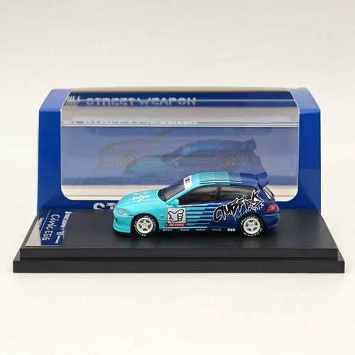 SW1:64 Honda Civic EG6 Kanjozoku FALKEN limited499 Diecast Model Car - Picture 9 of 16