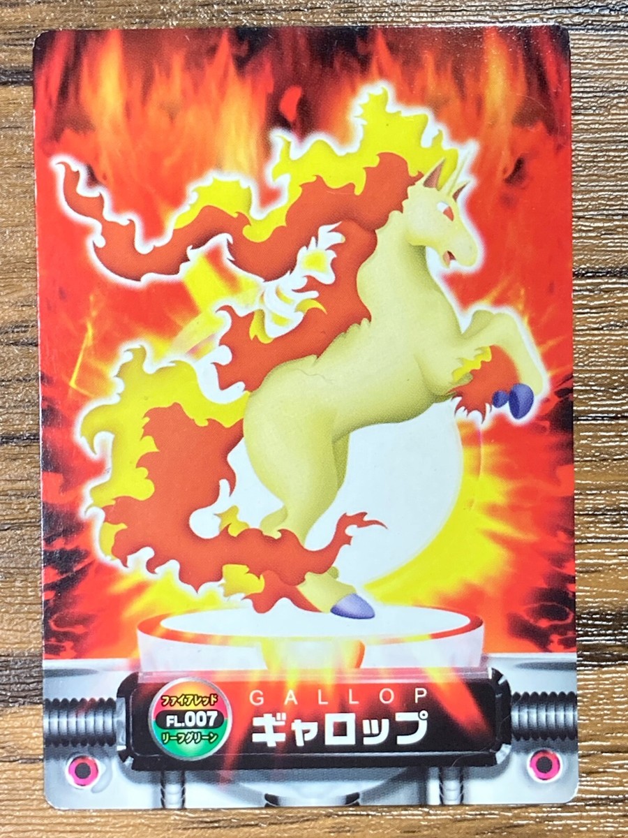 Pokemon Advanced Generation Zukan Nintendo Card Rapidash Japan
