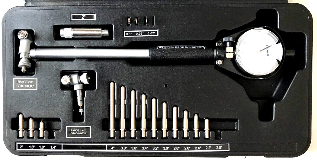 Central Tools 3D302 Bore Gage for 1.4 to 6 Inch Measurements