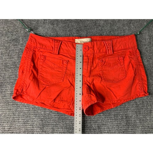 Rewind Womens Size 11 Red Short Bootie Shorts R407AVES - Picture 2 of 4