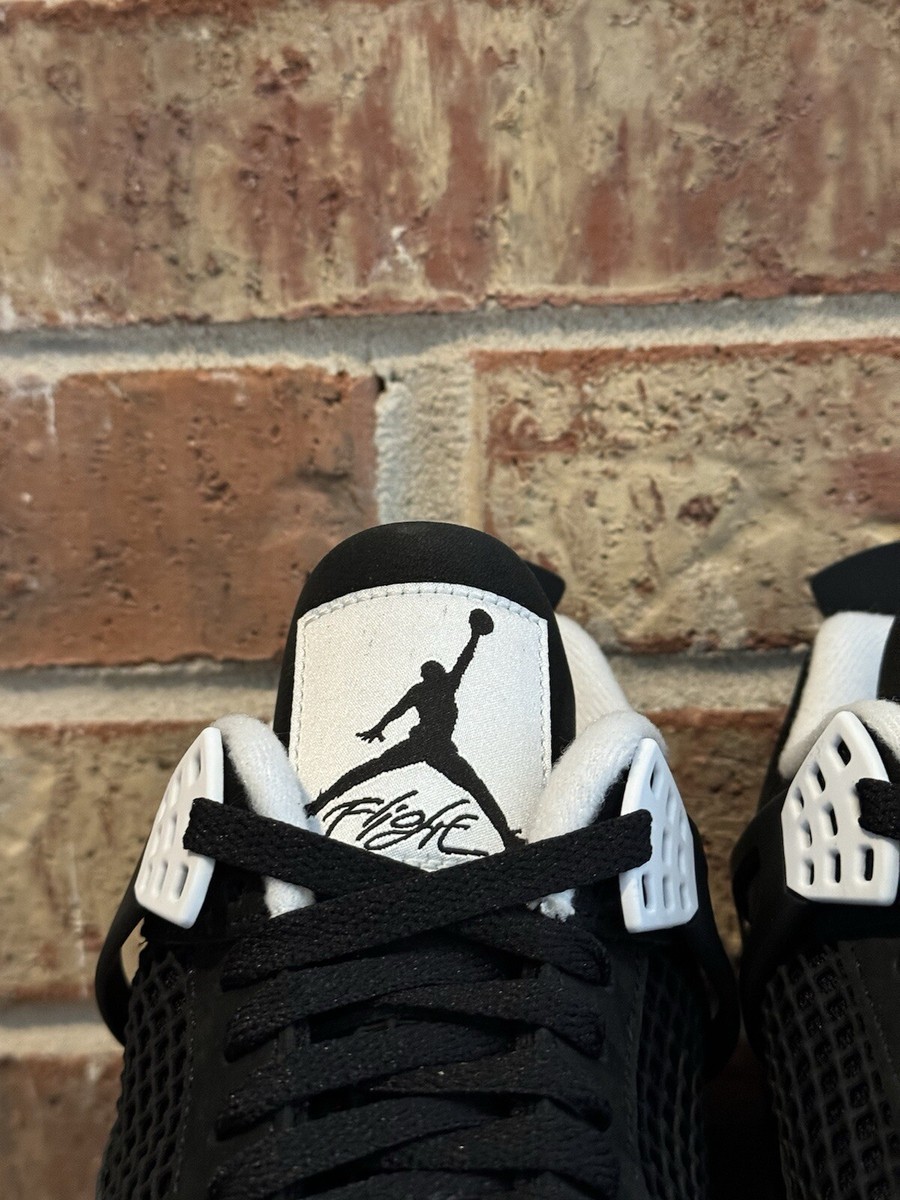 New 10 Nike Air Jordan 4 Retro Fear Black Anthracite White IV