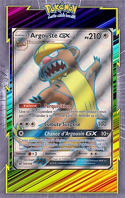Argouste GX Full Art - SL1:Sonne und Mond-145/149 - Pokemon Karte Neu Französisch