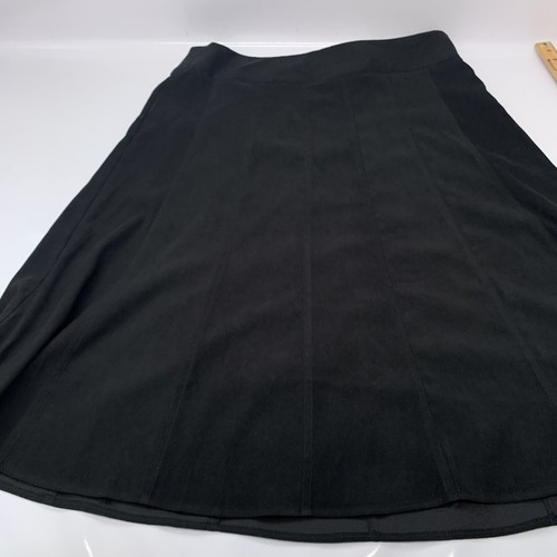 Karen Scott Black Midi Skirt 16W Full Flowy Western Modest Work Office New - Picture 5 of 11