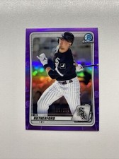 2020 Bowman Chrome Prospect Purple Refractor BCP13 Blake Rutherford /250 Chicago