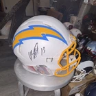 Los Angeles Chargers Keenan Allen signed football helmet JSA authenticated