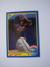 1990 Score baseball Dave Justice Rookie card # 650 NM or better. rookie card picture