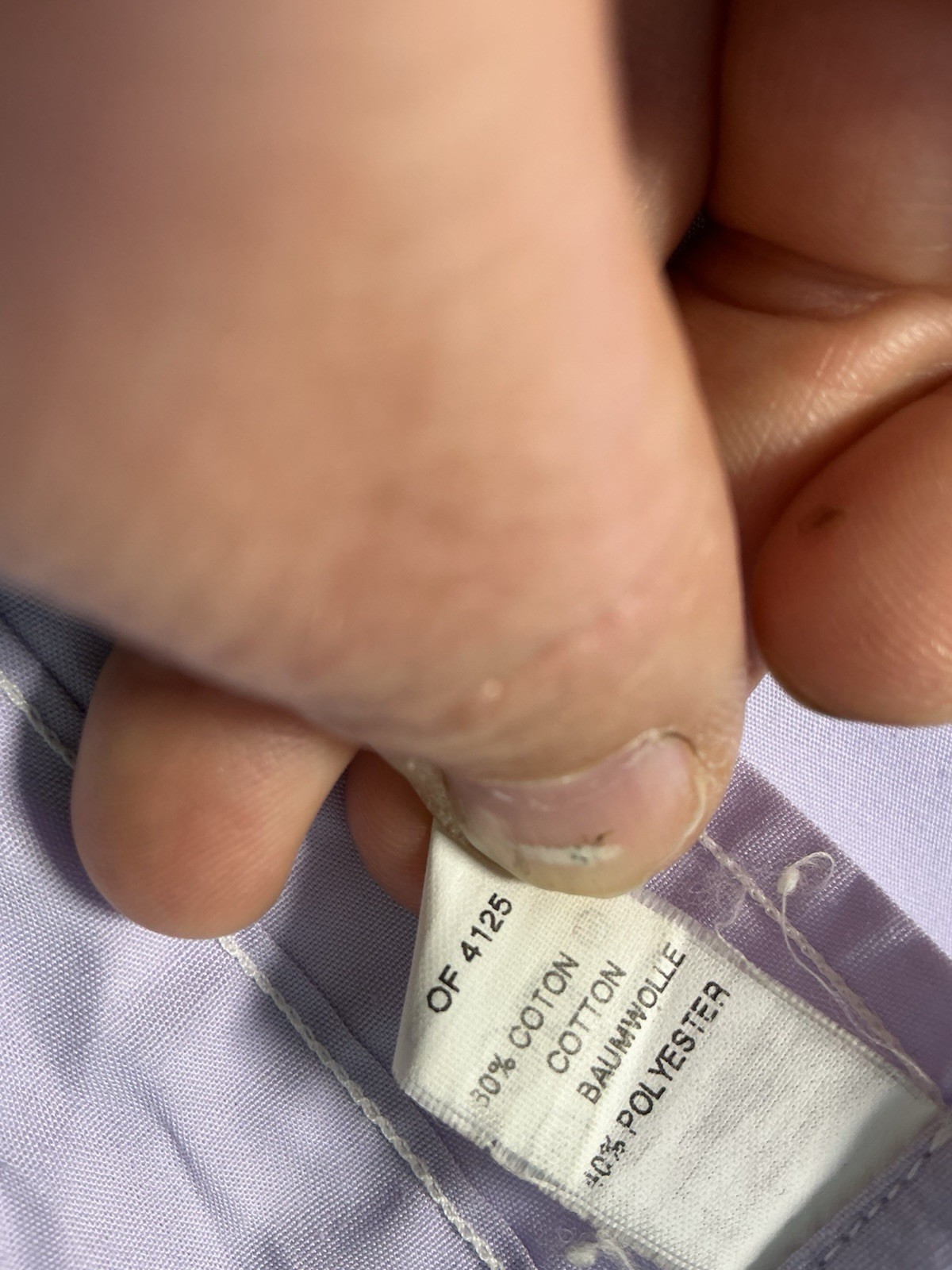 Mens Christian Dior Cotton Rich Shirt Lilac Purple Button Up image 4