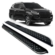 Tabla de correr 2 piezas para KGM SsangYong Rexton 2017-2026 paso lateral Nerf barra pedal