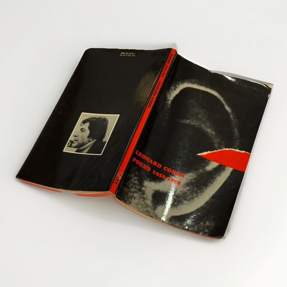 Leonard Cohen Poems 1956-1968 | First Edition 1971 Jonathan Cape Red Edges VG Foto 2 de 4