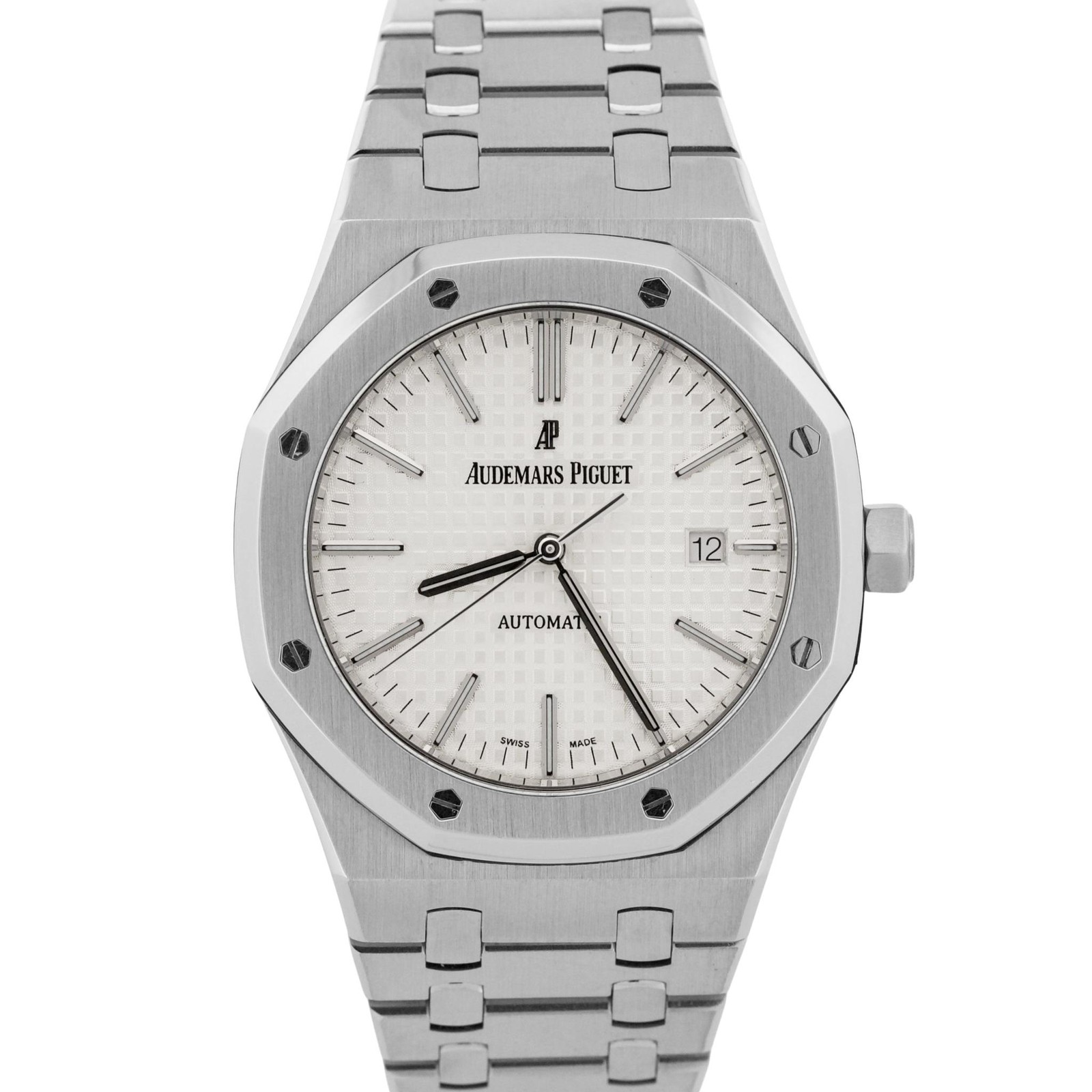 Audemars Piguet Royal Oak WHITE Stainless Steel 41mm Watch 15400ST.OO.1220ST.02
